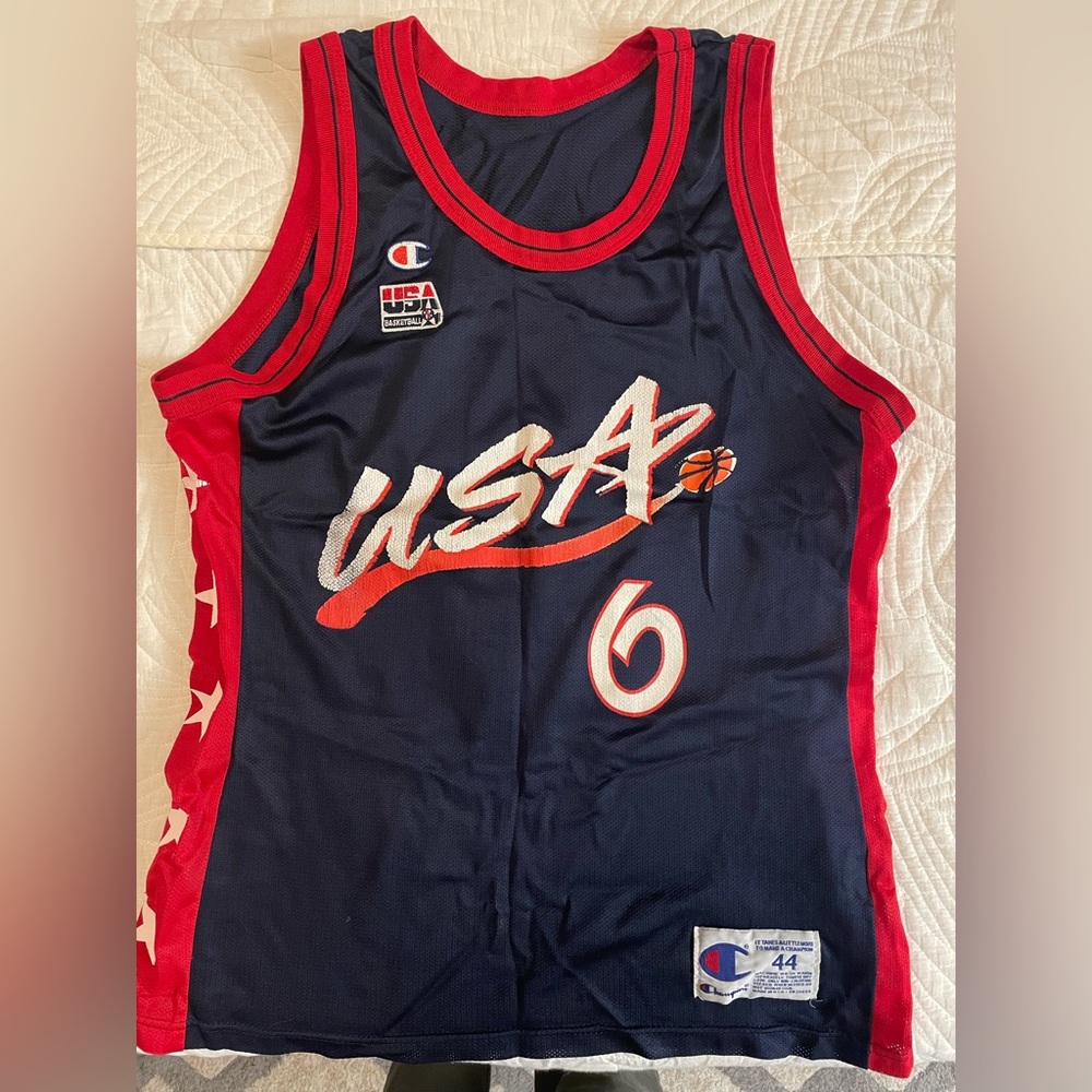 1996 Champions USA Olympic Basketball Team Penny Hardaway #6 jersey